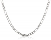 14k Gold Men's 3.15mm Figaro Chain Necklace, 24