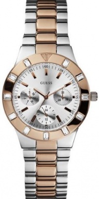 GUESS U12649L1 Feminine High-Shine Sport Mid-Size Watch