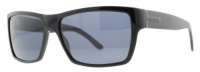 Gucci Men's 1000/S Wrap Sunglasses,Black Frame/Dark Grey Lens,One Size