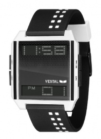 Vestal Men's DIG009 Digichord Black White Polyurethane Digital Watch