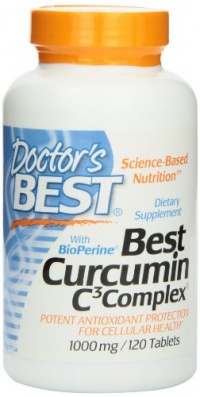 Best Curcumin C3 Complex with Bioperine (1000 mg), Tablets, 120-Count