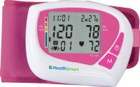 Healthsmart Women's Automatic Digital Wrist Blood Pressure Monitor, Pink