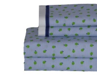 Tommy Hilfiger Pillow Case and Print Sheet Set, Queen, Apple Picking