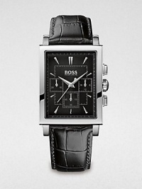 Hugo Boss Men's Slim Ultra Rectangular Chronograph Watch 1512849