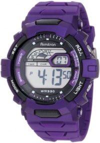 Armitron Men's 40/8278PUR Purple Resin Strap Chronograph Watch