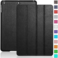 INVELLOP Black Leatherette Case Cover for Apple iPad Air 5G 5th 5 Generation