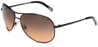 Ralph by Ralph Lauren Women's 0RA4043 Aviator Sunglasses,Grey To Peach Frame/Black Lens,one size