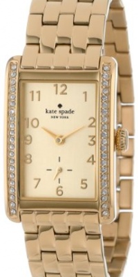 Kate Spade New York Women's 1YRU0118 Gold Cooper Grand with Crystal Bezel Watch