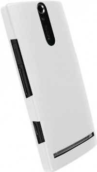 Krusell 89633 Color Cover Slim Case for Sony Xperia S - 1 Pack - Retail Packaging - White