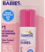 Coppertone WaterBABIES Stick SPF 55, .6-Ounce  (Pack of 3)