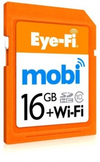 Eye-Fi Mobi 16GB SDHC Class 10 Wireless Memory Card to Deliver Camera Media to Apple iPhone, iPad or Android Devices MOBI-16 CURRENT MOD