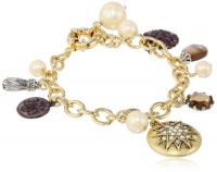 Carolee Brown Eyed Girl Charm Bracelet, 7.5