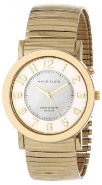 Anne Klein Women's AK/1308MPGI  Luminous Dial Gold-Tone Expansion Bracelet Watch