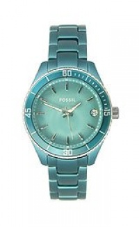 Fossil Women's ES2926 Quartz Stainless Steel Aqua Blue Dial Watch