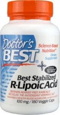 Doctor's Best - Best Stabilized R-Lipoic Acid 100 mg. - 180 Vegetarian Capsules