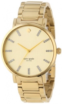 Kate Spade Watches Women's 1YRU0096 Large Gold Crystal Markers Gramercy Watch