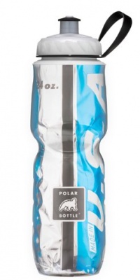 Polar Thermal Insulated Bottle - 24oz., Light Blue and Black