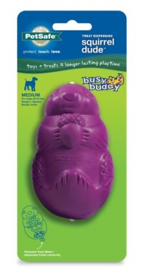 PetSafe Busy Buddy Squirrel Dude Dog Toy, Medium