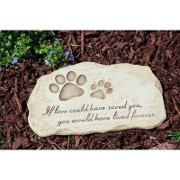 Evergreen Enterprises Dog Paw Print Devotion Garden Stone