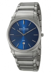 Skagen Men's 859LSXN Skagen Denmark Steel Links & Blue Dial Watch