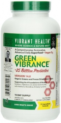 Vibrant Health Green Vibrance, Vegicaps, 240-Count