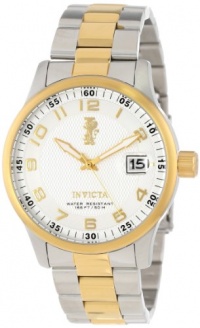 Invicta Men's 15260 I-Force Silver Textured Dial Two Tone Stainless Steel Watch