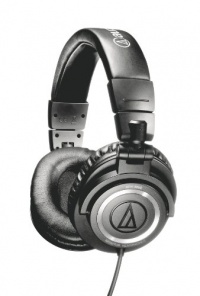 Audio-Technica ATH-M50 Professional Studio Monitor Headphones with Coiled Cable