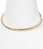 Alexis Bittar's thin gold collar is a striking example of the label's contemporary edge. With modernism a key trend, this piece lends basic necklines a sculptural air.