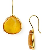 Complete your look with a pair of Coralia Leets gem drop earrings. Warm citrine stones look luxe dressed up or down.