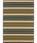 Classic stripes give your living space a chic and sporty look -- whether it's indoors or out! Made from soft and durable polypropylene, this indoor/outdoor area rug from Sphinx is tough, weather-resistant and easy to clean. (Clearance)