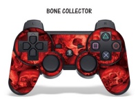 Protective Skin for Playstation 3 Remote Controller - Bone Collector Red