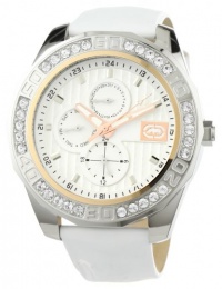 Marc Ecko Men's E13574G2 The Jolie White Leather Strap Watch