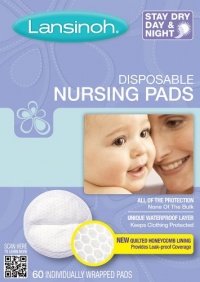 Lansinoh 20265 Disposable Nursing Pads, 60-pack