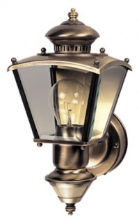 Heath Zenith SL-4150-AB 150-Degree Motion-Activated Charleston Coach Decorative Lantern, Antique Brass