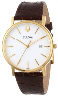 Bulova Men's 97B100 Strap White Dial Watch