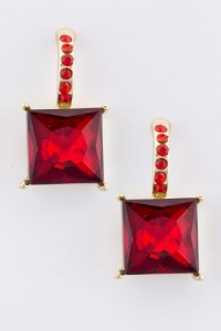 TRENDY FASHION SQUARE JEWEL EARRINGS BY FASHION DESTINATION | (Siam)