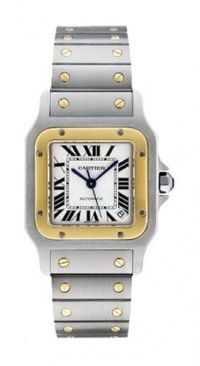 Cartier Men's W20099C4 Santos Galbee XL Automatic Stainless Steel and 18K Gold Watch