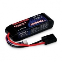 25C 7.4V 2S 2-Cell 2200mAh Lipo Batt:TRA 1/16 Modl