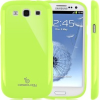 Caseology Slim Fit Flexible TPU Case Compatible with Samsung Galaxy S3 (Lime Green)