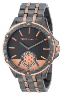 Vince Camuto Women's VC/5083GYTT Swarovski Crystal Accented Gunmetal Rose Gold-Tone Remote Sweep Bracelet Watch