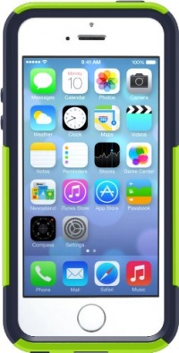 OtterBox Commuter Series Case for iPhone 5/5s - Retail Packaging - Blue/Lime Green