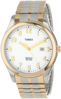 Timex Men's T2N851 Elevated Classics Dress Two-Tone Expansion Band Watch