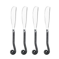 Gourmet Settings Treble Clef Stainless Steel Spreaders.  Set of 4.