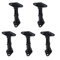 VideoSecu 5 Black Deluxe Speaker Mount Brackets for Walls and Ceilings 1XZ