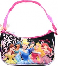 Disney Princess Purse Handbag - Featuring Belle, Jasmine, Snow White and Ariel; Great Gift Idea For Girls (Kids and Children's Tote Hand Bag)