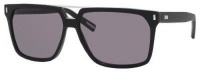 Dior Homme 807 Black Black Tie 134S Square Aviator Sunglasses