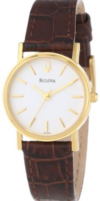 Bulova Women's 97L102 Strap White Dial Watch