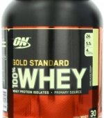 Optimum Nutrition 100% Whey Gold Standard, Vanilla Ice Cream, 2 Pound