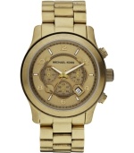 An allover bronze tone makes this chronograph watch from Michael Kors a fantastic alternative.