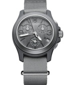 Take on the toughest battles with this durable nylon watch from Victorinox Swiss Army.